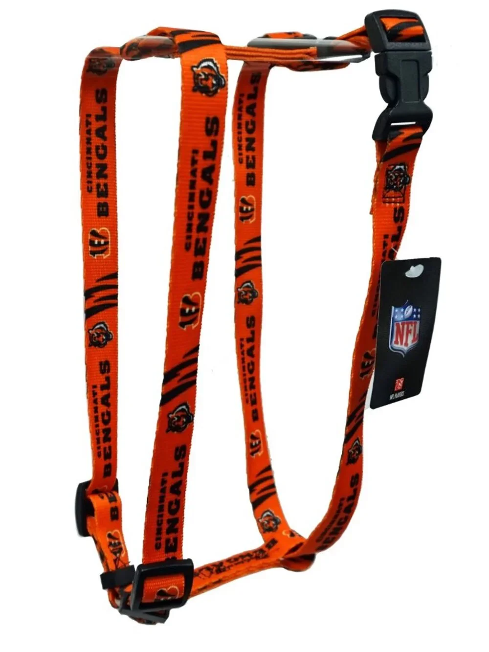 NEW Cincinnati Bengals NFL 5/8 Inch Adjustable Pet Harness Small